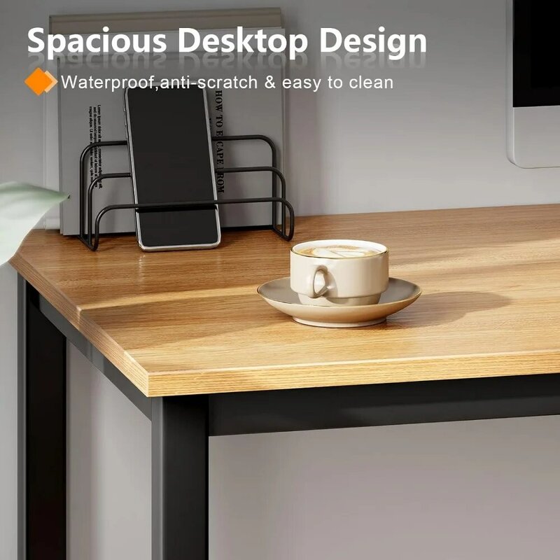 Potrzebujesz 55-calowego dużego biurka komputerowego - nowoczesne, proste biurko do gier w domowym biurze, podstawowy stół do pisania dla studenta