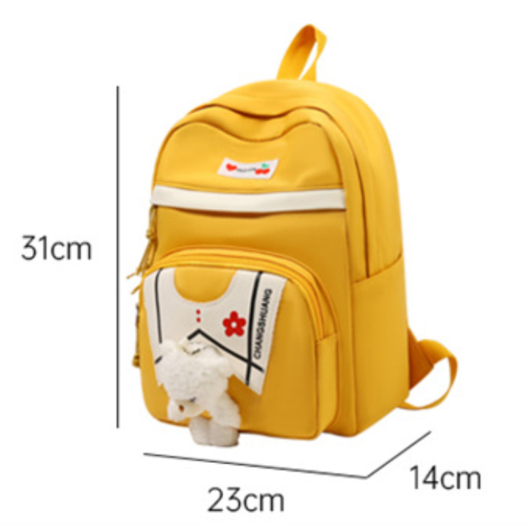 High Capacity Backpack Casual Trendy Bear School Bags Travel Laptop Children's Travel Bag