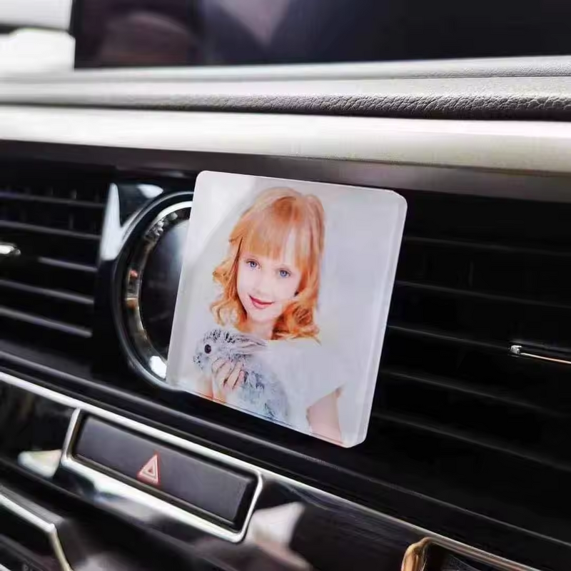 Free Shipping 20pcs/lot Custom Sublimation Blanks Car Clip Vent Air Freshener For Father Gifts Valentine's Gifts