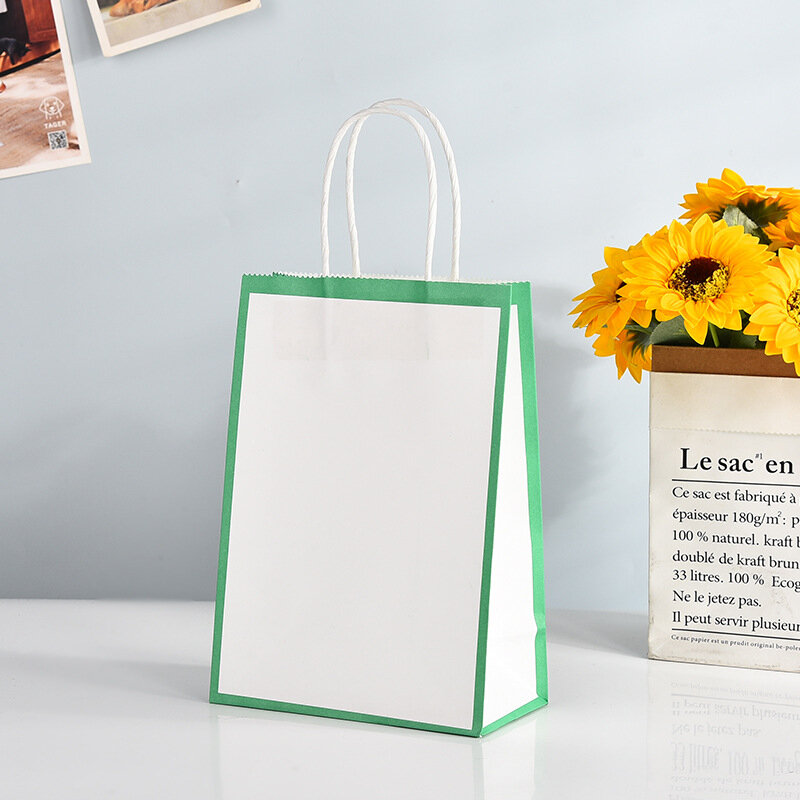 Bolsa de plástico para embalaje de piezas, bolsas para postres, café, cestas de regalo, bolsas de papel Kraft, cestas de almacenamiento, bolsas de compras, 1 ud.