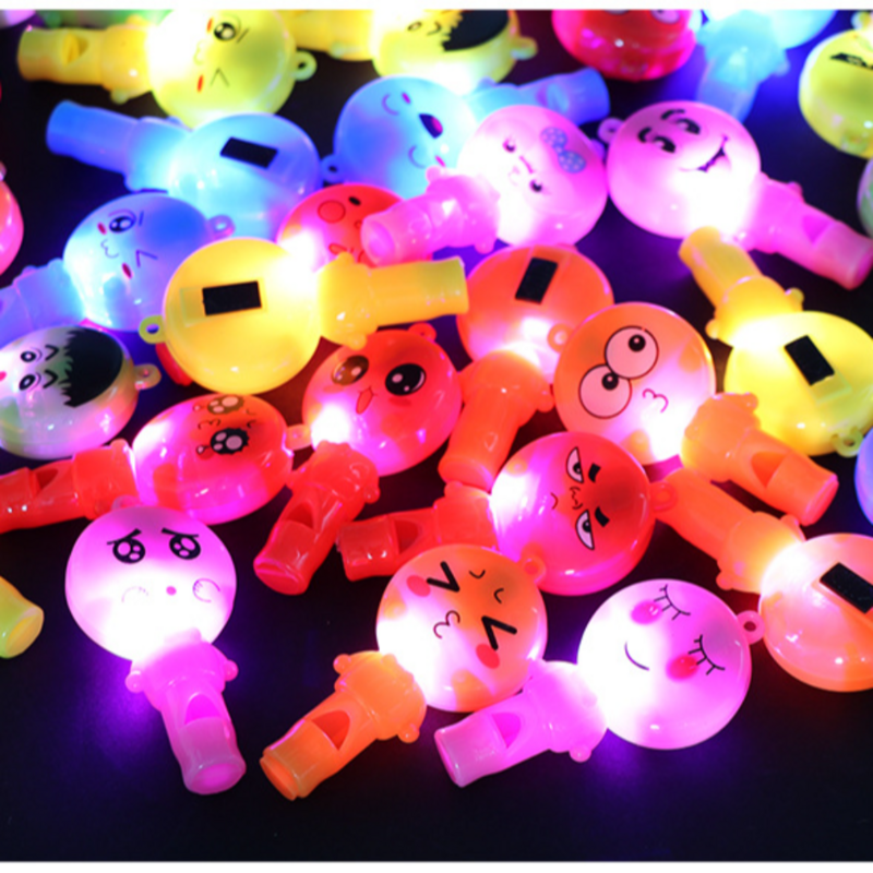 3pcs Noise Maker Luminous Whistle Gifts Kindergarten Rewards Carnival Prizes Glowing Whistle Blinking Flashing Whistle Kids