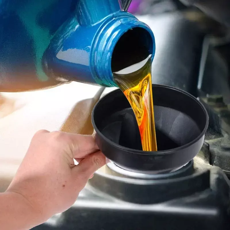 Embudo de repostaje de motor con filtro para coche, colador de llenado de gasolina y aceite, herramienta de embudos de manguera de tubo de extensión