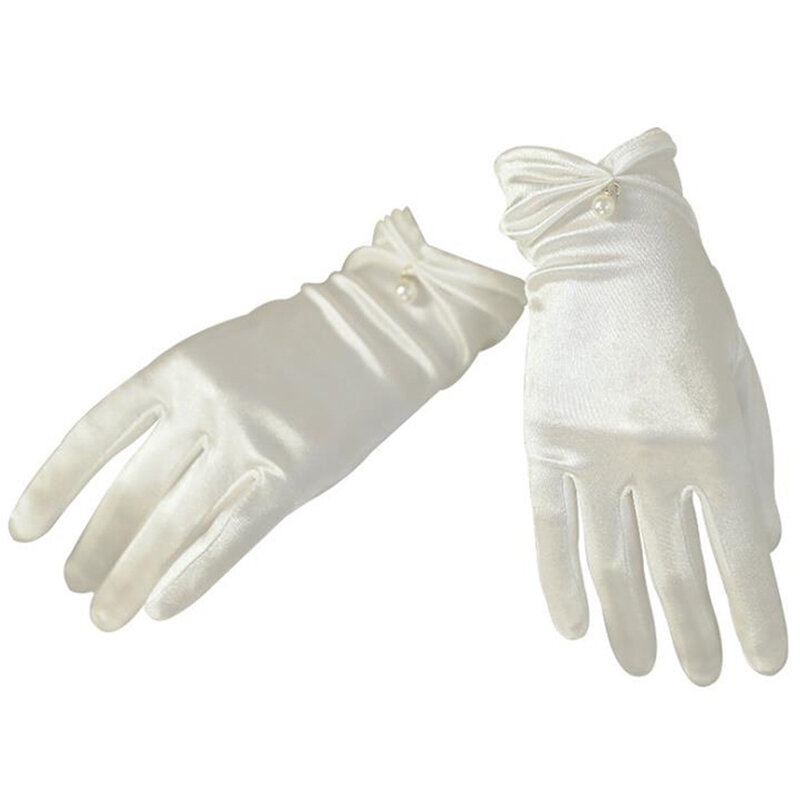 1 пара, женские свадебные короткие перчатки