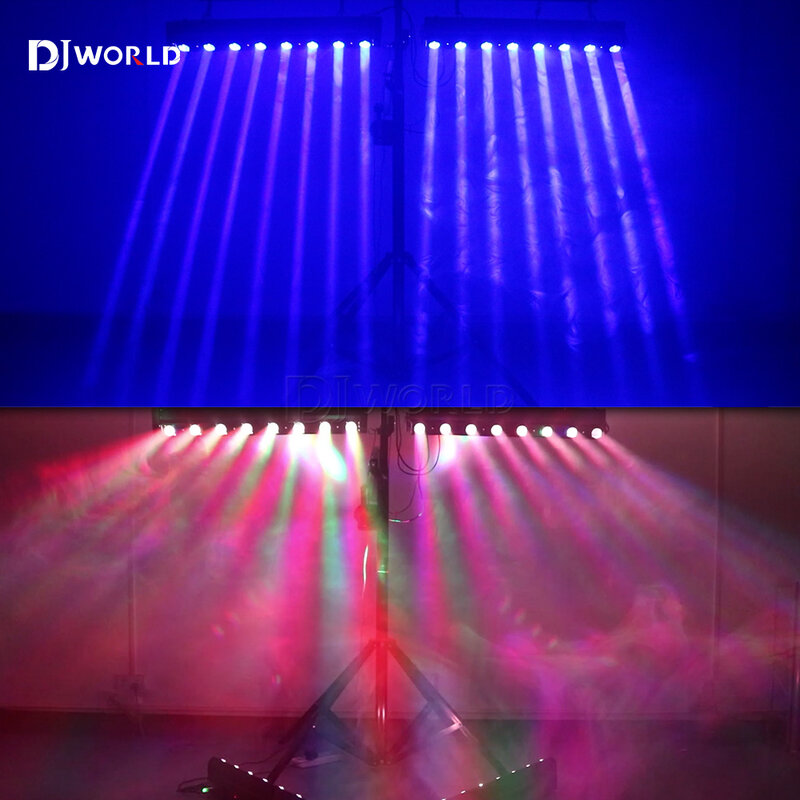 2 stücke 8 x12w LED Beam Bar Moving Head Light 9/38dmx heißes Rad unendlich rotierender RGBW 4 in1 Lauf effekt für DJ Disco Party Bühne