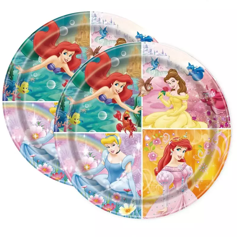 Princess Happy Girl Child Birthday Theme Party Set Party Supplies Cup Plate Banner Tablecloth Loot Bag Cake Decoration