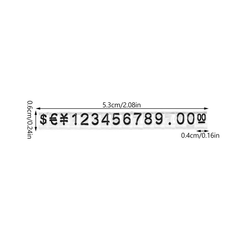 Etichetta del banco di mostra del contatore dei prezzi dell'assemblaggio regolabile del cubo del cartellino del prezzo da 20 pezzi