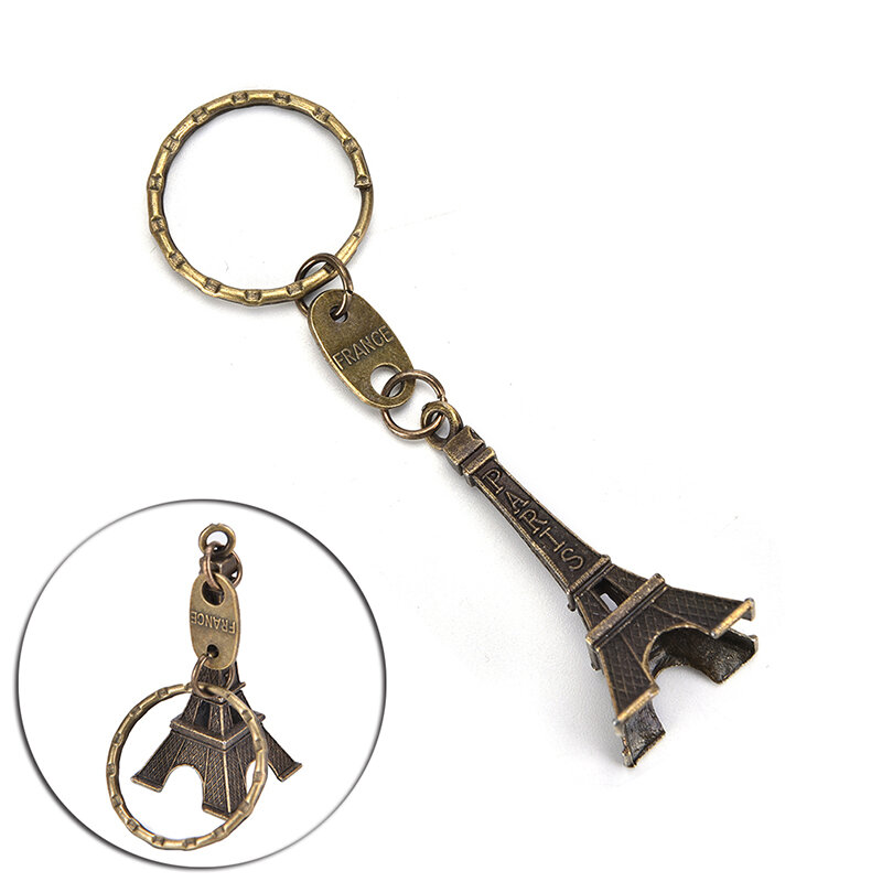 Porte-clés miniature tour Eiffel, Figurines, modèle créatif, cadeau de noël