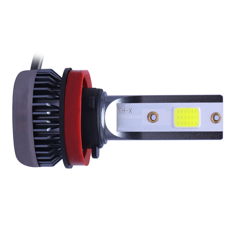 2Pcs Mini LED Headlight Bulbs Conversion Kit FOG Driving Light Hi-Low Lamps DRL 3000K Yellow-Plug And Play