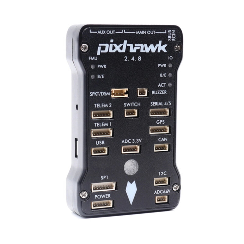 Pixhawk-CONTROLADOR DE VUELO PX4 PIX 2.4.8 32 Bit, piloto automático con interruptor de seguridad 4G SD, zumbador PPM I2C Quad copter Ardupilot telemetría