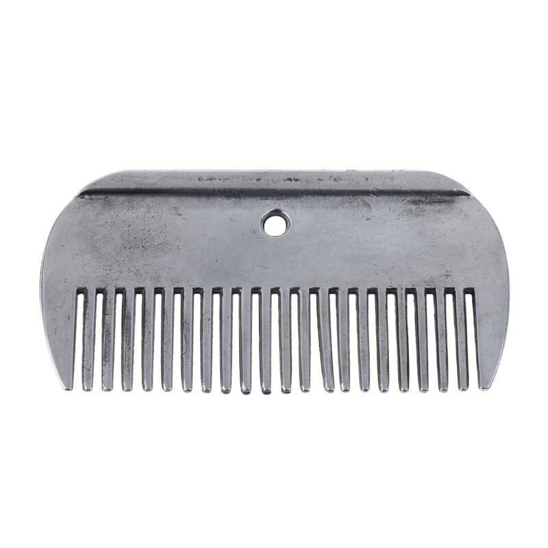 Aço inoxidável Horse Curry Comb, Metal Brush for Equestrian Grooming Care Tool, Rust Proof, Durable