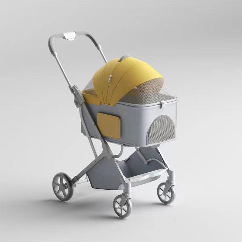 Manufacturer Wholesale Foldable Breathable Travel Portable Dog Stroller Pet Stroller