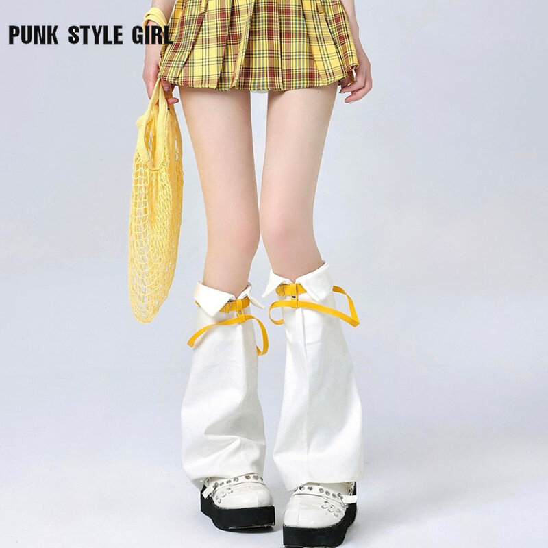 2024 Cosplay subculture in stile giapponese scaldamuscoli larghi moda Turn Down Y2K cintura coreano Kawaii coscia alta calzini costumi anni '90