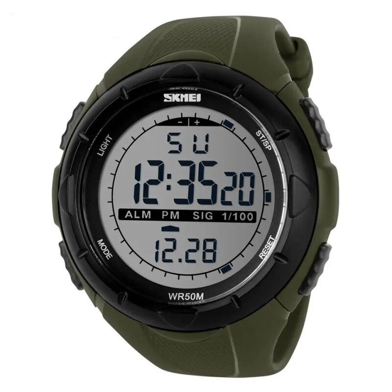 Hot Sell Simple Men Outdoor Waterproof Sports Watches Alarm Clock Shock Resistant Digital Teenager Boys Wristwatch