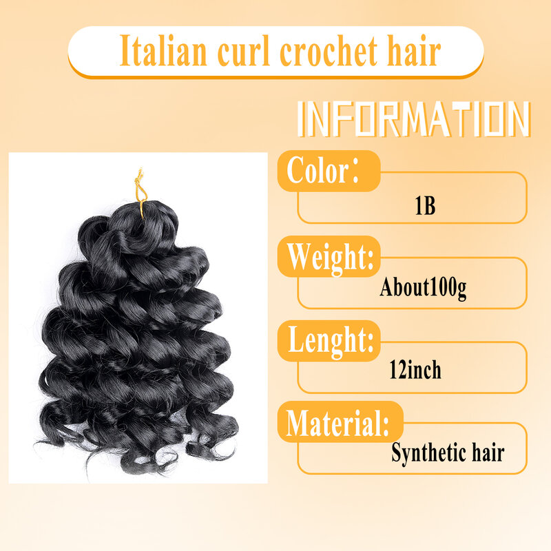 12Inch Deep Wavy Twist Crochet Hair Synthetic Water Wavy Crochet Hair Ombre Hawaii Afro Curls Braiding Hair Extensions For Women