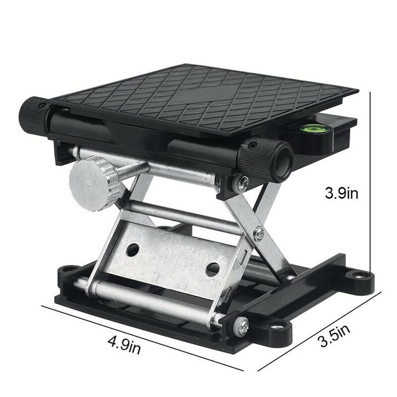 Lab Lift Lifter Table Experiments Aluminum Oxide Black MINI Table 1 Pcs 3.6inx3.6in 47-110mm 90x90mm Adjustable