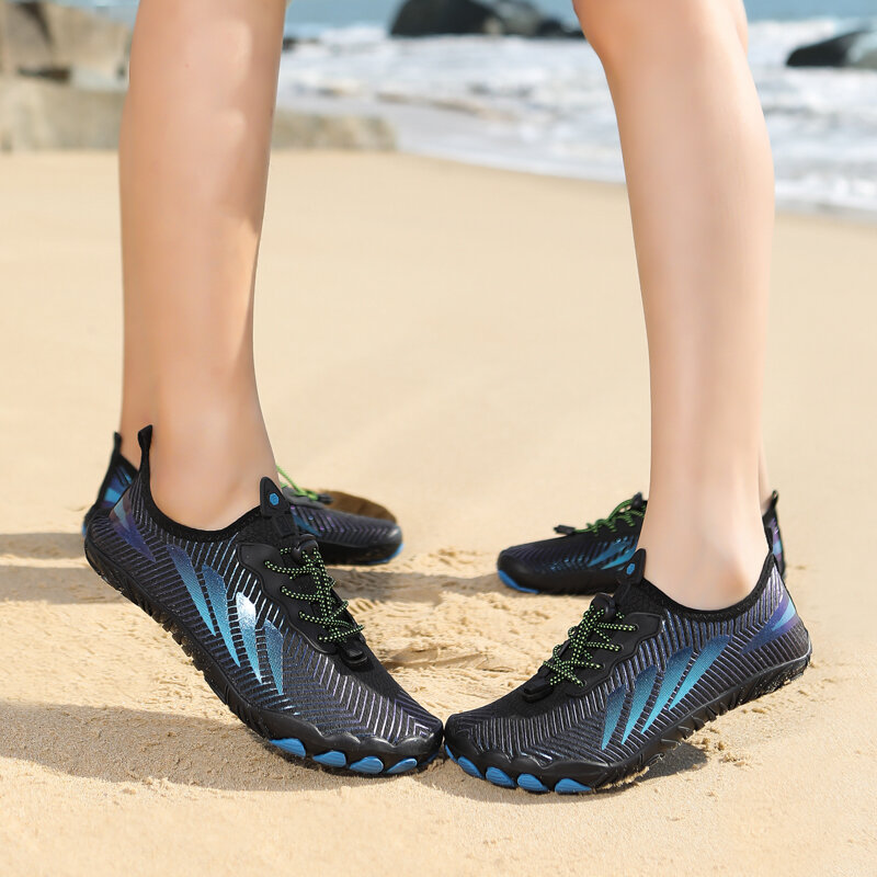 Sapatos Descalços Sapatilha de Água Sapato de Praia dos Esportes das Mulheres Praia Wading Boots Rock Sapato De Pesca Cinco Dedo Bota Aquática