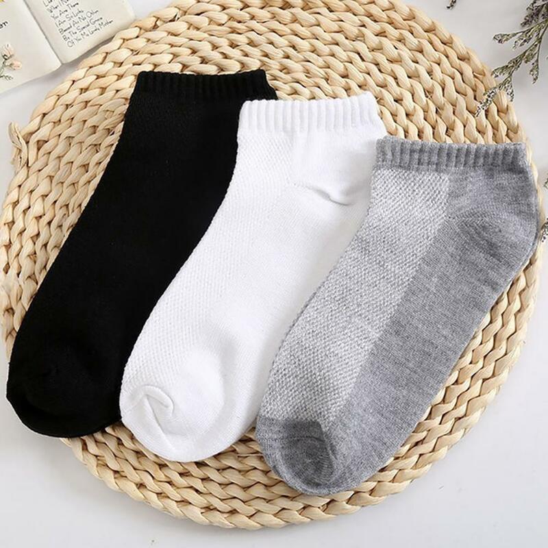 1 Pair Sport Socks Elastic Absorbent Nylon Unisex Cotton Socks Breathable Men Socks New Plus Size Student Running Ankle For Home