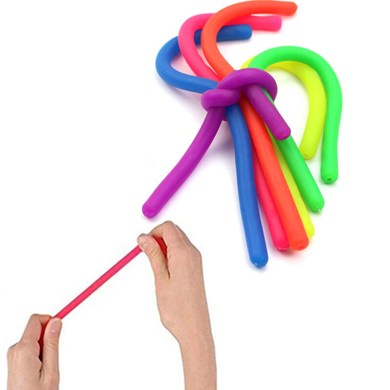 Новая мягкая резиновая лапша, эластичная веревка для игрушек, эластичная веревка для декомпрессии, тянущаяся удлинительная веревка, игрушка для декомпрессии