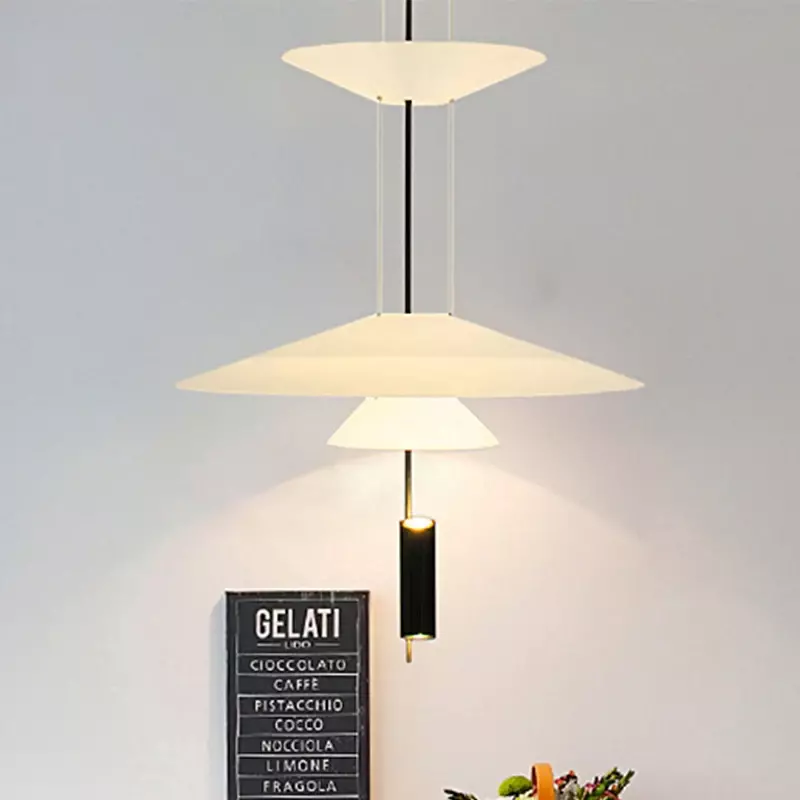 Modern Personality LED Hanging Lamp Flying Saucer Home Decor Denmark Designer Dining Table Bar Living Room UFO Pendant Lights