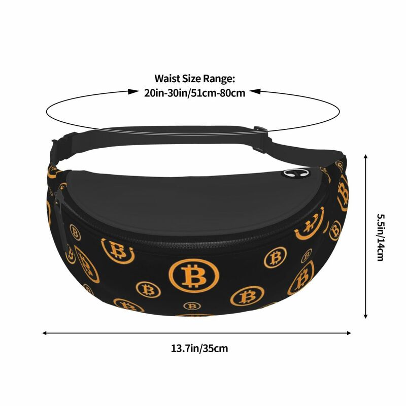 Logo Pattern Printed Waist Bags Bition Men Women's Fanny Pack Fashion Travel Banana Bags Belt Pouch