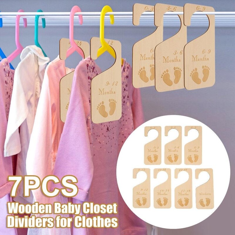 Kleiderbügel für Schlafzimmer Zimmer Kleidung Veranstalter Baby Kleidung Trennwände Kleider schrank Veranstalter Größe Alter Trennwände Schrank Trennwände
