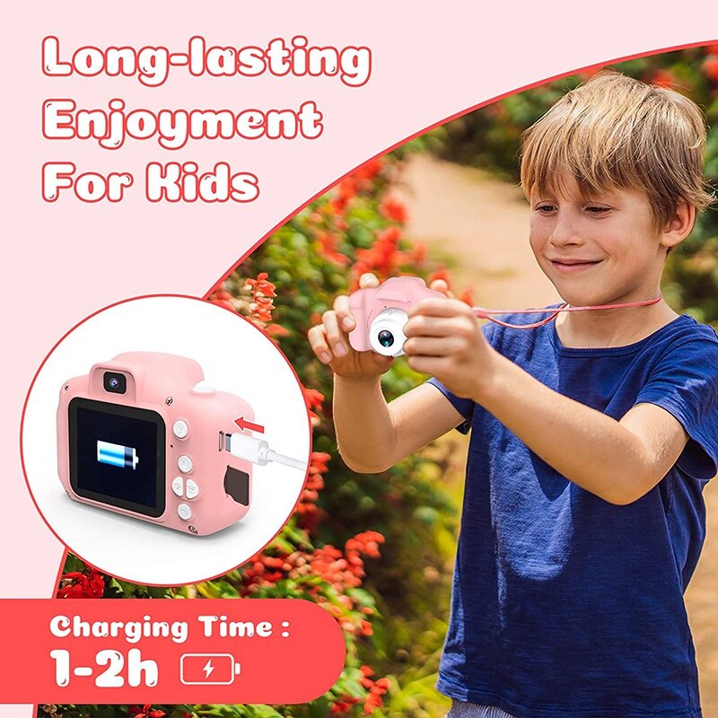 Selfie Kids Camera,Toddler Best Birthday Gifts Dual Camera For Kids Age 3-10,With 32GB SD Card, Christmas Toy