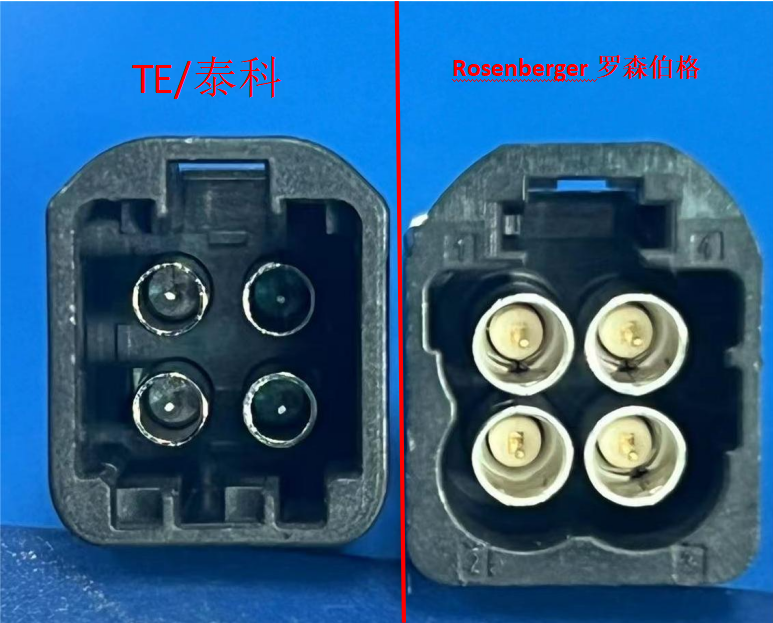 Mini-Fakra 4 in 1 bis 4x Fakra-Behälter, Fakra-Z-Code, l = 500mm, entspricht te Mate-Ax. conbeone
