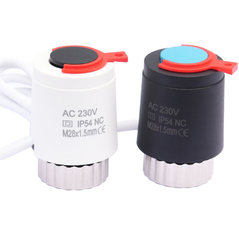1/5/10 Pieces 230V Normally Closed NC M28*1.5mm Electric Thermal Actuator for Underfloor Heating TRV Thermostatic Radiator Valve