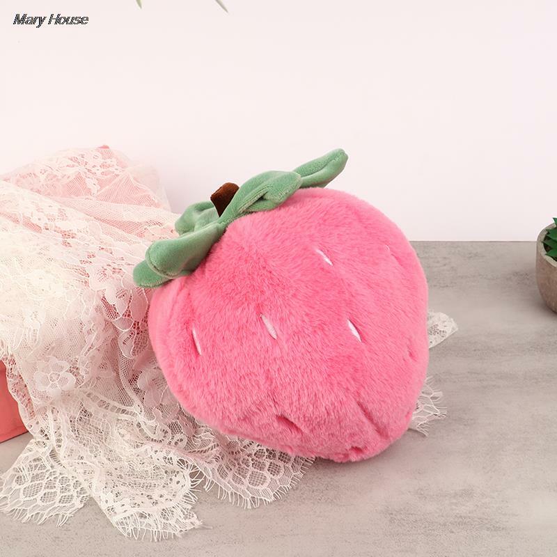 매우 부드러운 딸기 베개 장난감, 창의적인 경량, 귀여운 딸기 베개 인형, 집 장식 인형, 소녀 선물
