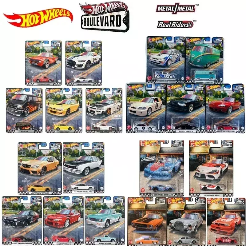 Original Hot Wheels Premium Car Boulevard Kids Toys for Boys Model Voiture 1/64 Diecast Holden Torana A9X Toyota Ford Collection