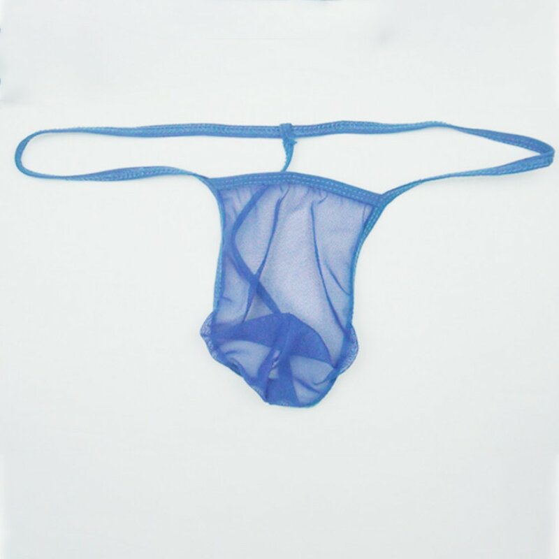 Męskie seksowne majtki Ultra-cienka siatka majtki bielizna transparentne egzotyczne stringi oddychające podkoszulki erotyczne bielizna gejowska