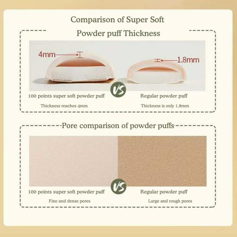 XL Powder Puff Makeup Tool Thick Soft Even Wet Powder Powder Dry Box Puff Fixed Filled Makeup Rendering Puff Sponge R9F7