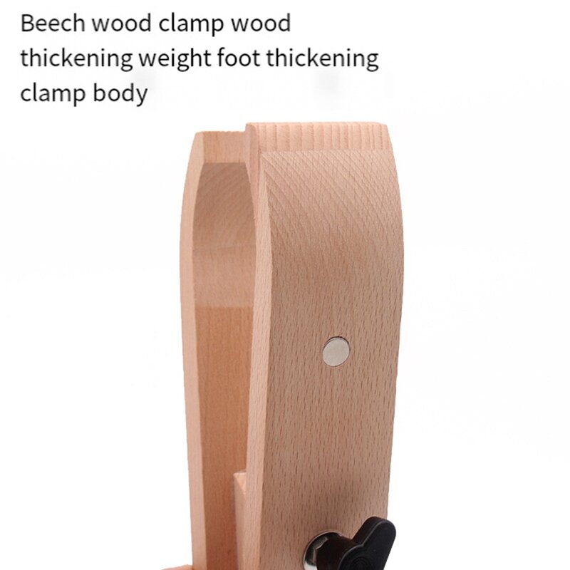 Penjepit kayu jahitan tangan dapat disesuaikan meja penjepit berputar atas kulit lipat jahitan bingkai perbaikan tahan lama mudah dipasang
