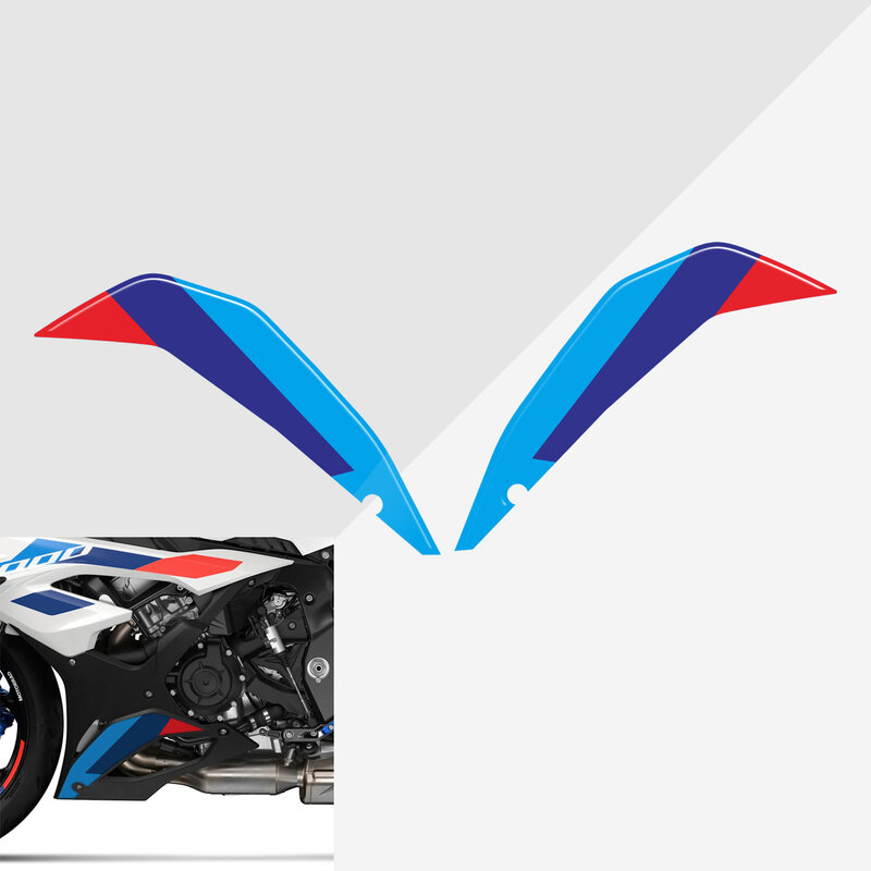 Per BMW S1000RR M1000RR Motorsport 2019 2020 2021 2022 2023 2024 3D Gel Engine Spoiler Protector Sticker vernice protezione decalcomania