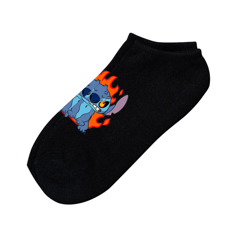 Disney Lilo Stitch Korte Multi-Color Boot Sokken Lente Zomer Cartoon Eenvoudige Ademende Sokken Voor Mannen En Vrouwen Schattige Korte Sokken