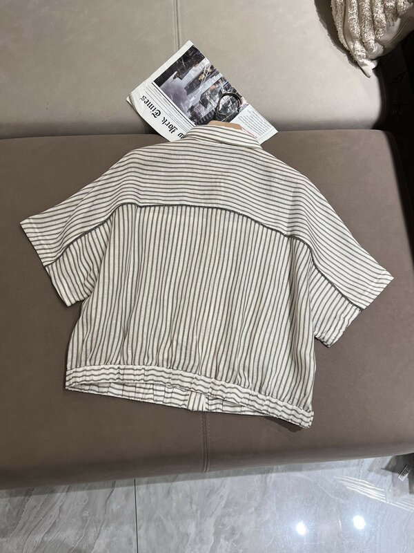 Camisa de lino transpirable de alta calidad, camisa informal de verano