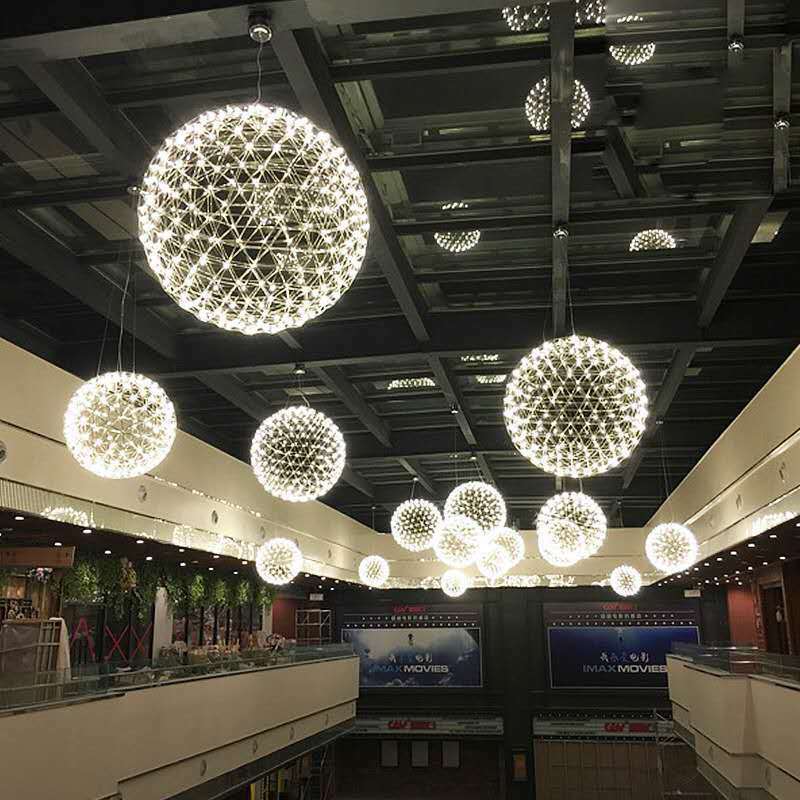 Скандинавская лампа в виде звезд для ресторана гостиной торгового центра отеля