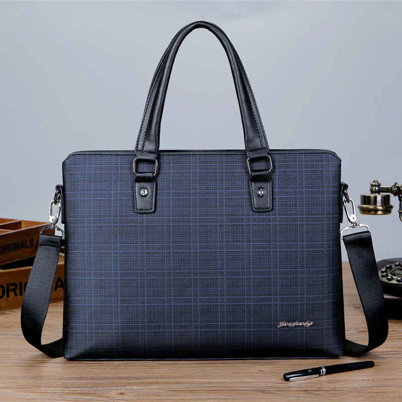 Nowa teczki biznesowe męska plik biurowy torebka luksusowa męska torba na ramię o dużej pojemności męskiego laptopa