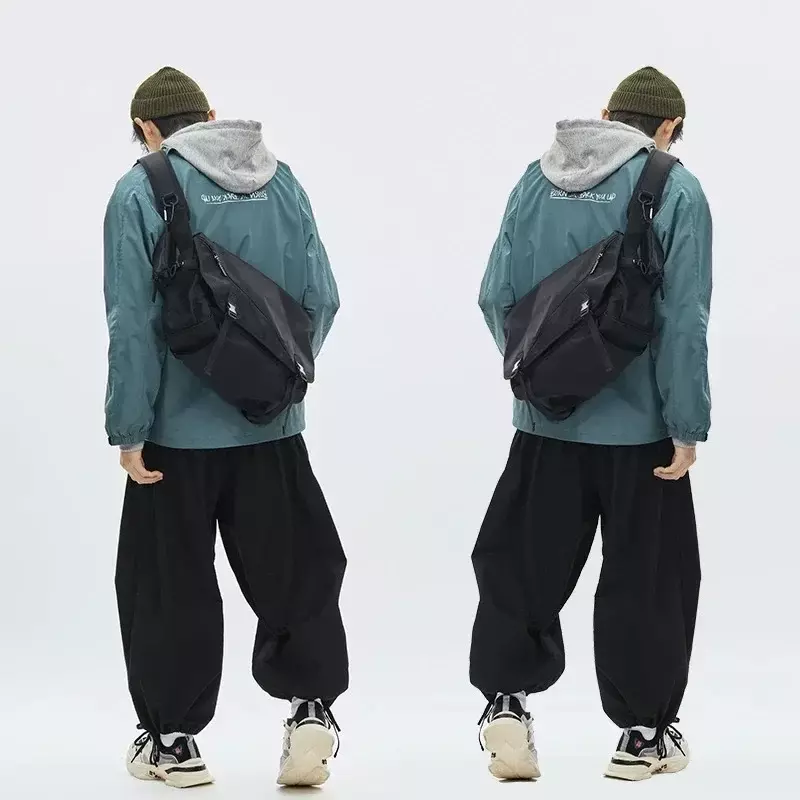 Borsa da uomo a tracolla in Nylon causale borsa da uomo a tracolla per Laptop da scuola per adolescenti giapponesi Streetwear borsa a tracolla da viaggio per uomo