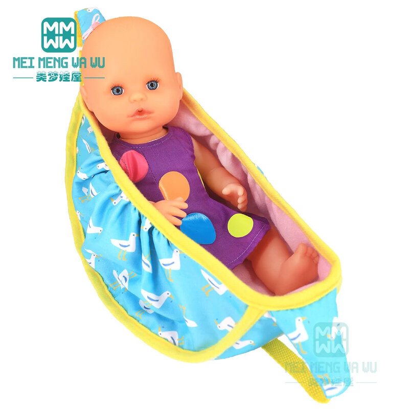 Pop Accessoires Voor 15-17Inch Nieuwe Geboren Pop Rugzak Seat Handdoek Deken Speelgoed Luier Baby Slipje Zak