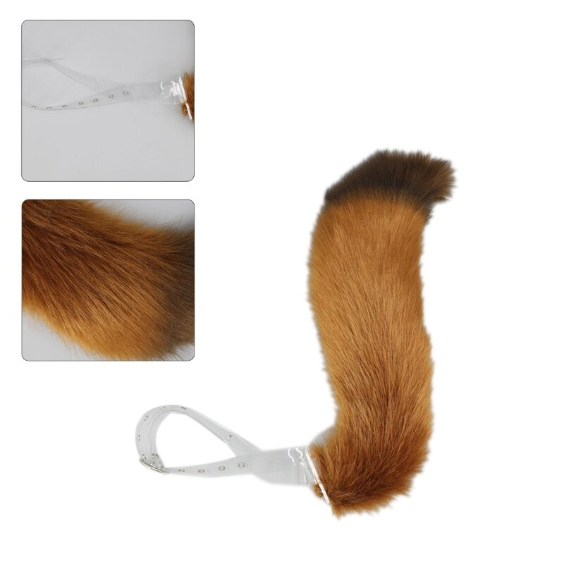M2ea-人工毛の動物の尻尾,子供と大人のための毛皮の衣装,ハロウィーン,クリスマスパーティー,コスプレ