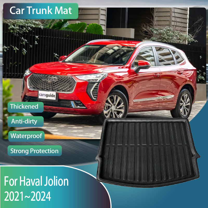 자동차 트렁크 매트, Haval Jolion 2021 2022 2023 2024 적합, 방수 카펫, 자동차 후면 부트 매트, 보관 패드, 자동차 인테리어 액세서리