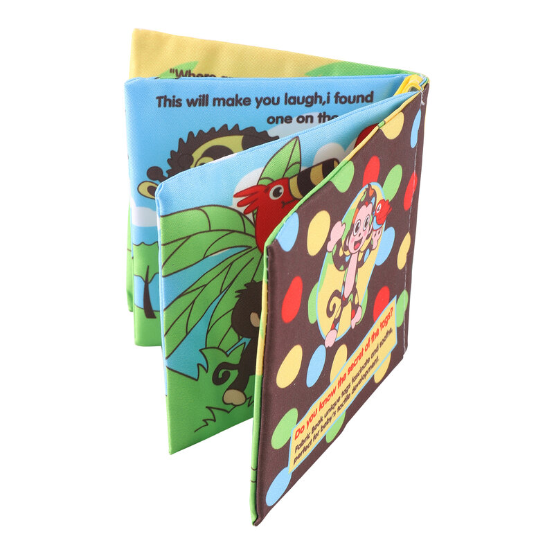 Baby Soft Cloth Book Kids Pre-School Early Education ruffle Sound Book sviluppo dell'intelligenza per il neonato