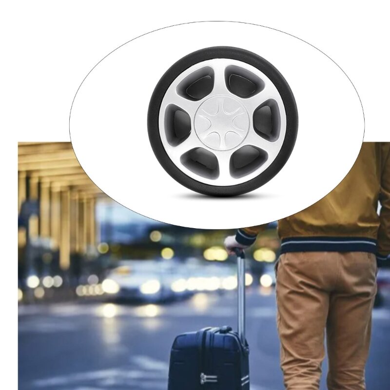 2pcs DIY Luggage Suitcase Wheel Repair Accessories Portable Travel Luggage Replacement for Women Men