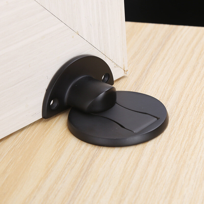 Magnetische Tür Stoppt 304 Edelstahl Tür Stopper Versteckte Tür Halter Fangen Boden Nagel-freies Türstopper Möbel Hardware