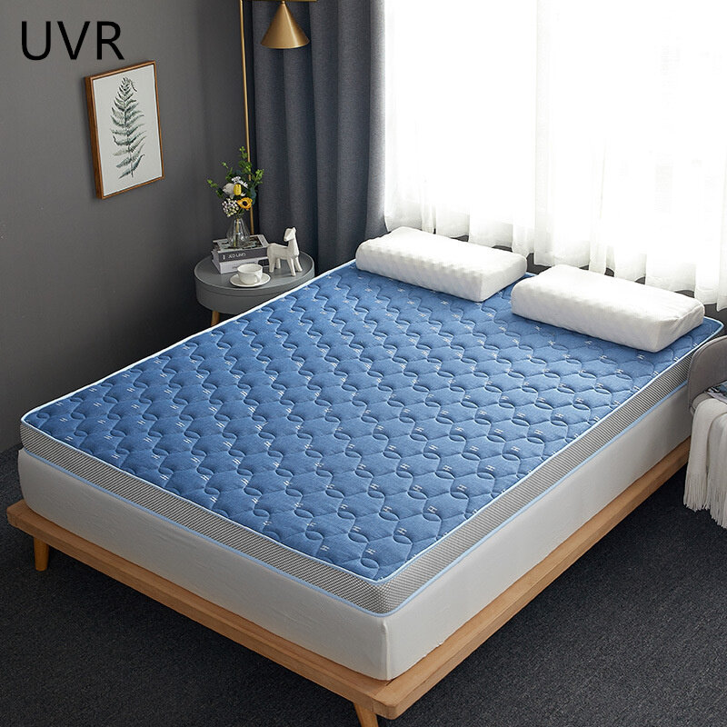 Colchón de látex Natural UVR, relleno de espuma de memoria, Tatami, cama de cuatro estaciones, tamaño completo