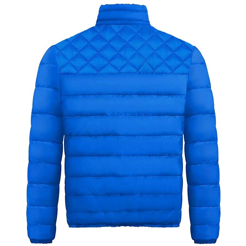 2023 Outono Inverno Men's Stand-up Collar Zipper Algodão Jacke Tops Quente Confortável Homem Casacos Tops Confortável Down Jacket