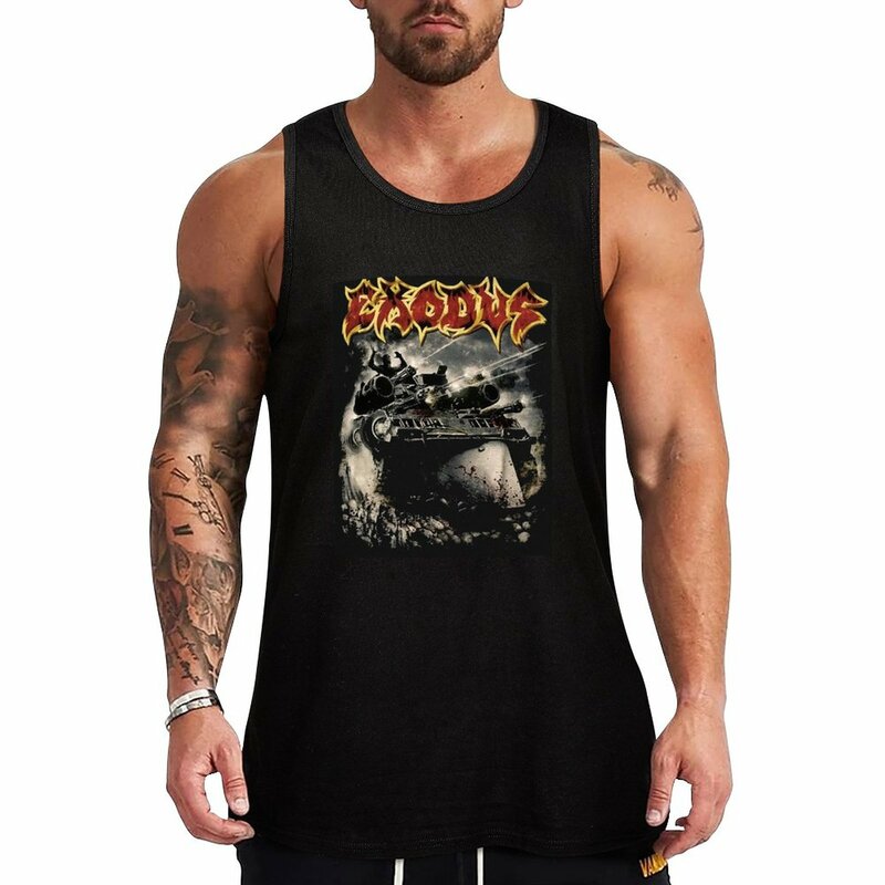 New exodus best Tank Top Men's singlets summer fitness clothing for men Male clothes