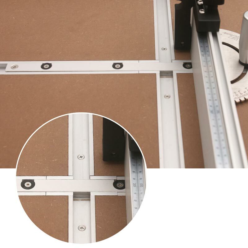 T Track Cross Slide aluminium Aloi Universal Slider tipe-30 DIY Woodworking Push Handle khusus Workbench alat modifikasi