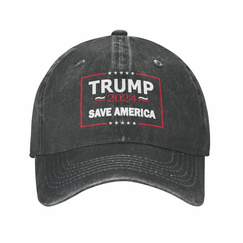 Boné de algodão ajustável para adultos, fazer a América grande novamente, chapéu MAGA, EUA, Donald Trump, levar a América de volta, 2024